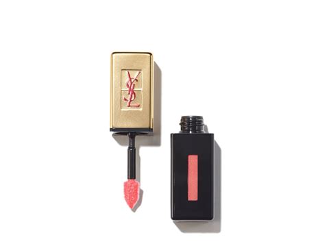 ysl glossy lip stain corail aquatique|YSL Corail Aquatique (7) Rouge Pur Couture Glossy Stain.